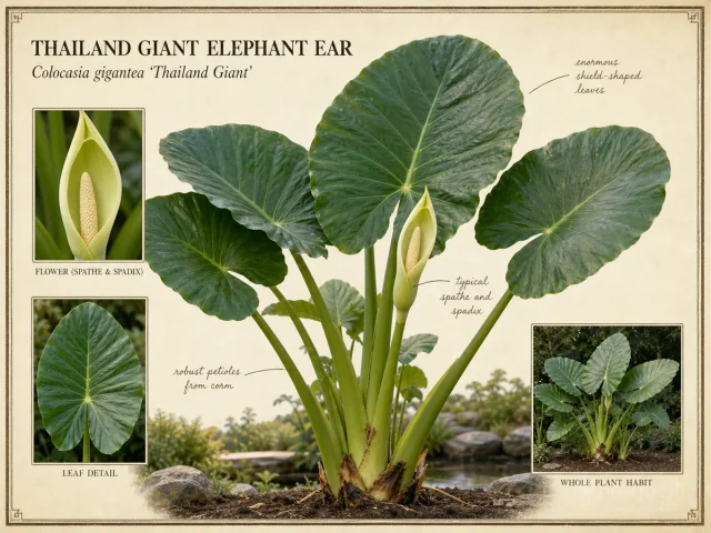 Thailand Giant Elephant Ear (Colocasia gigantea ‘Thailand Giant’)