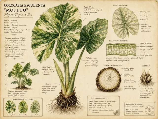 Mojito Elephant Ear (Colocasia esculenta ‘Mojito’)