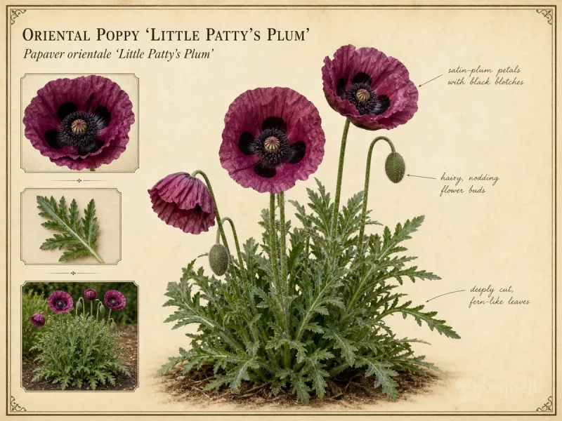 Oriental Poppy ‘Little Patty’s Plum’ (Papaver orientale ‘Little Patty’s Plum’)