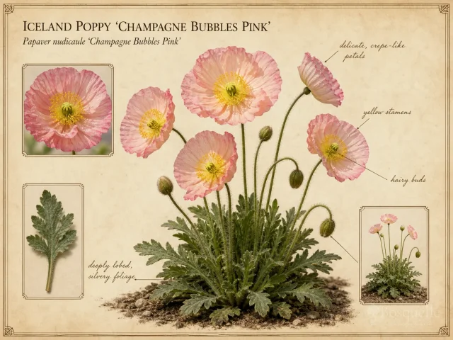 Iceland Poppy ‘Champagne Bubbles Pink’ (Papaver nudicaule ‘Champagne Bubbles Pink’)