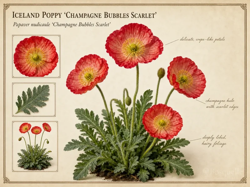 Iceland Poppy ‘Champagne Bubbles Scarlet’ (Papaver nudicaule ‘Champagne Bubbles Scarlet’)