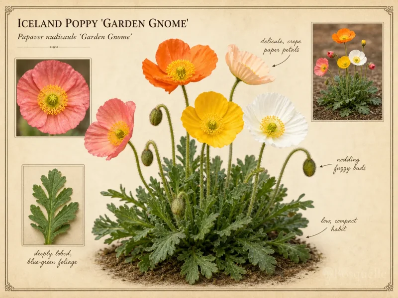 Iceland Poppy ‘Garden Gnome’ (Papaver nudicaule ‘Garden Gnome’)