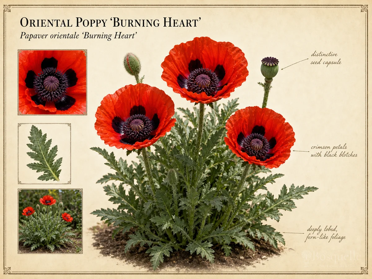 Oriental Poppy 'Burning Heart'