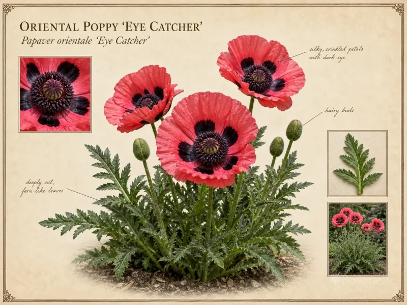 Oriental Poppy ‘Eye Catcher’ (Papaver orientale ‘Eye Catcher’)