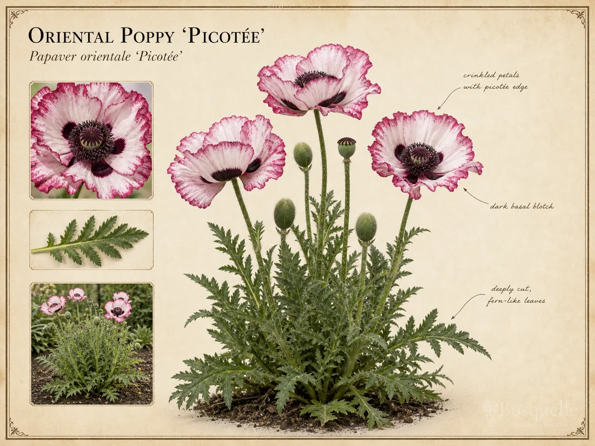Oriental Poppy 'Picotée'