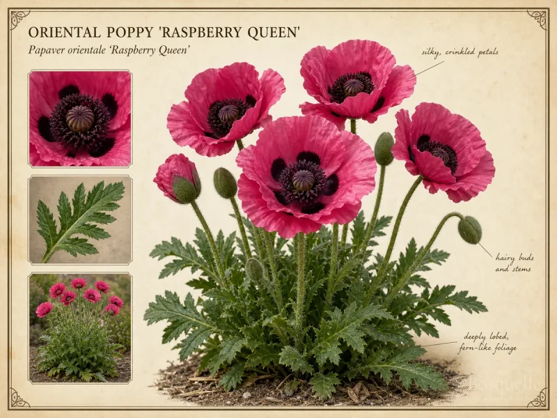 Oriental Poppy ‘Raspberry Queen’ (Papaver orientale ‘Raspberry Queen’)