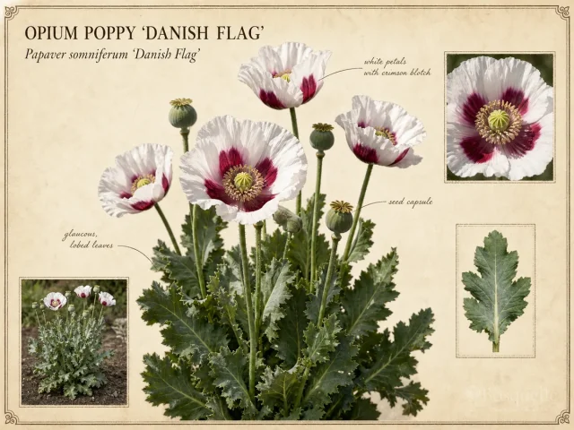 Opium Poppy 'Danish Flag'