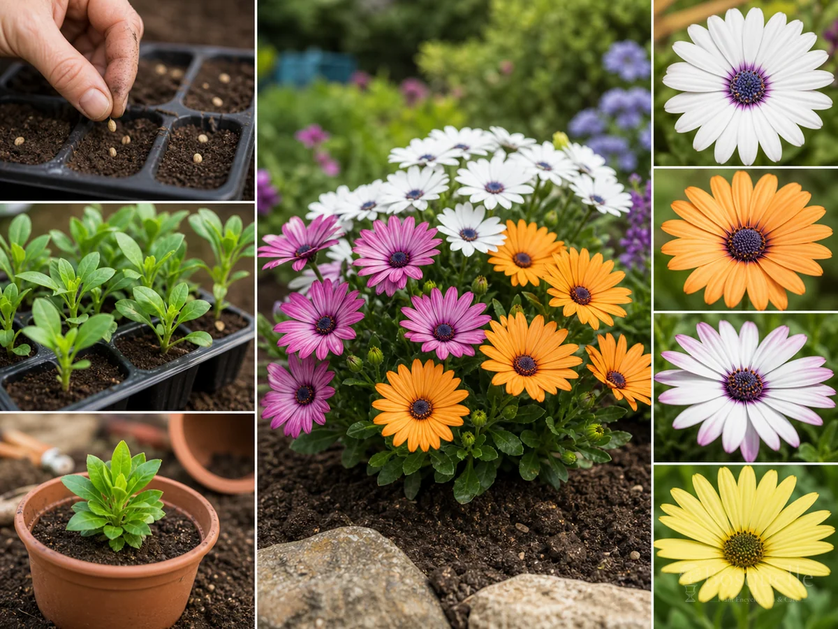 Planting African Daisy guide illustration