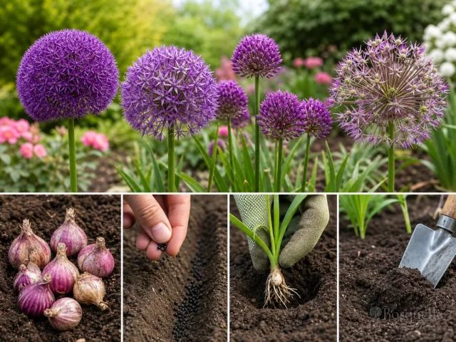Planting Alliums — for Ornamental Onion 'Ambassador'