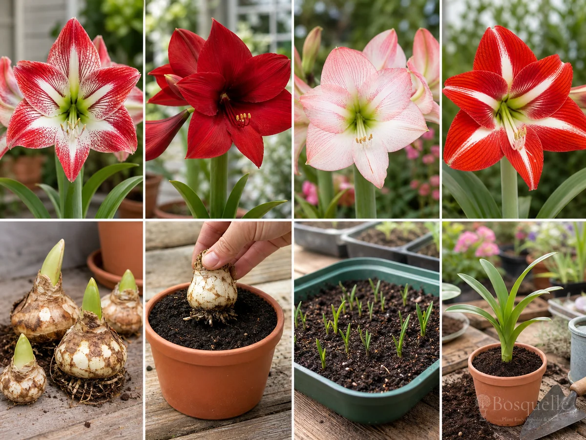Planting Amaryllis Bulbs guide illustration