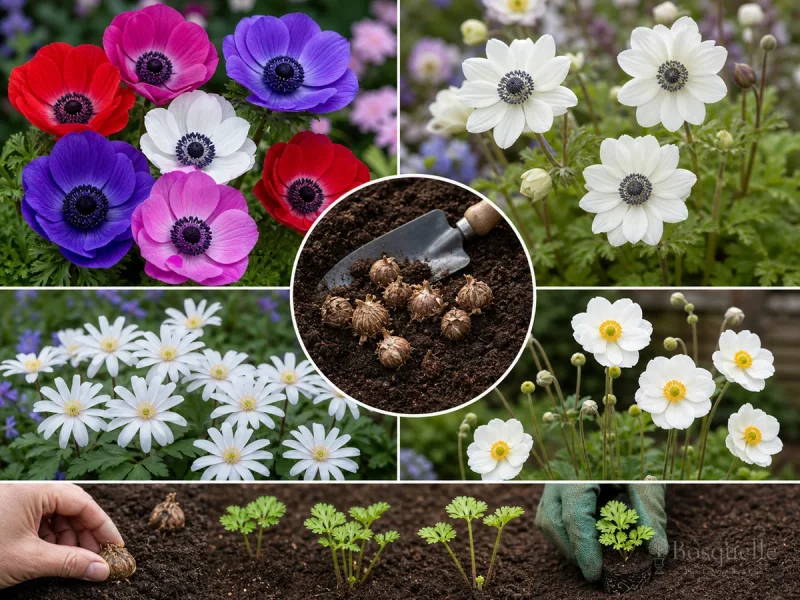 Planting Anemones — for Poppy Anemone 'Sylphide'