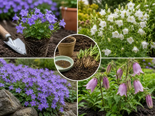 Planting Bellflowers — for Korean Bellflower 'Elizabeth'