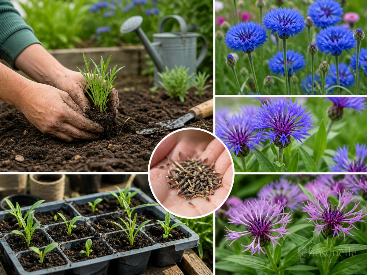 Planting Cornflower guide illustration