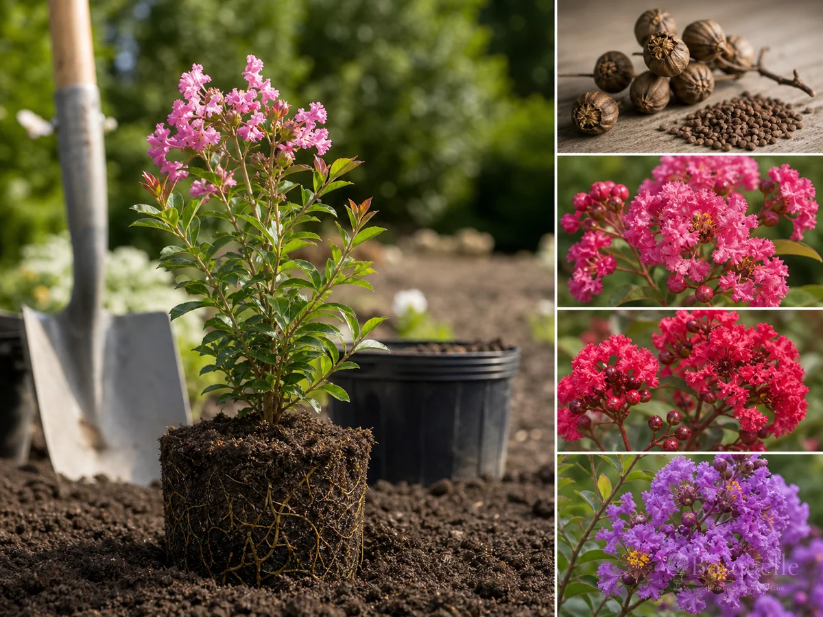 Planting Crape Myrtle guide illustration