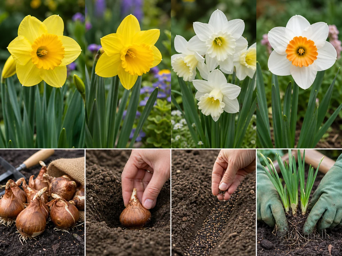 Planting Daffodil Bulbs guide illustration