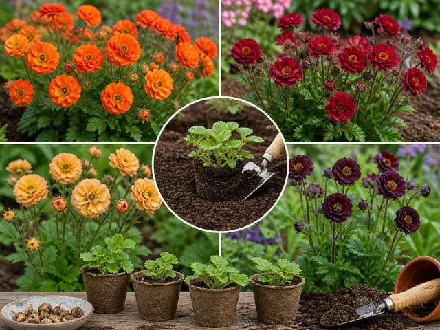Plant Geum – Spring or Fall, Crown at Grade