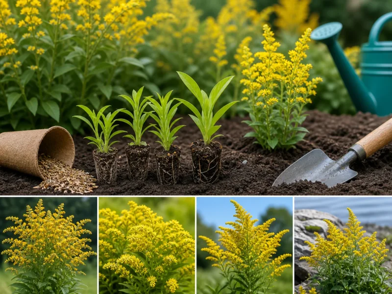 Planting Goldenrod — for Flat-Top Goldentop
