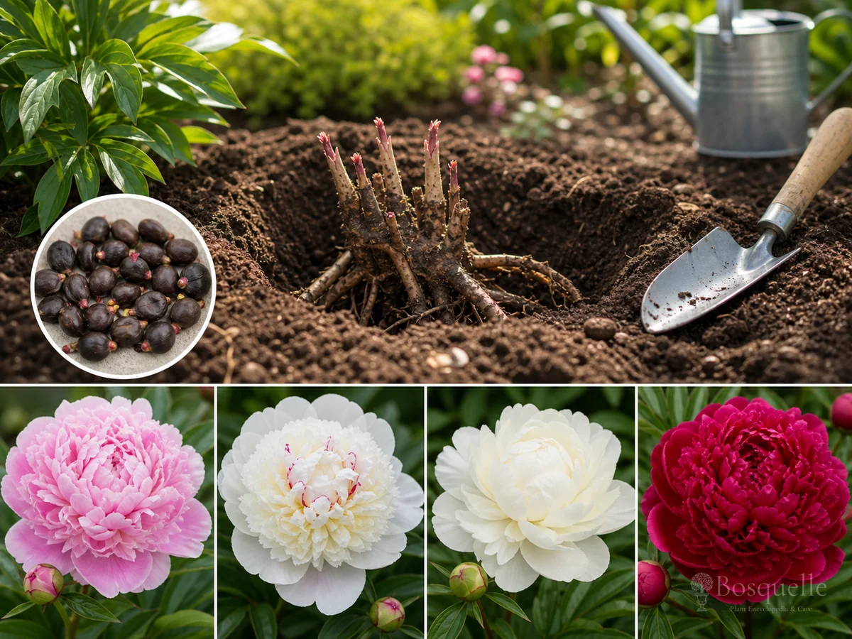 Planting Peonies guide illustration