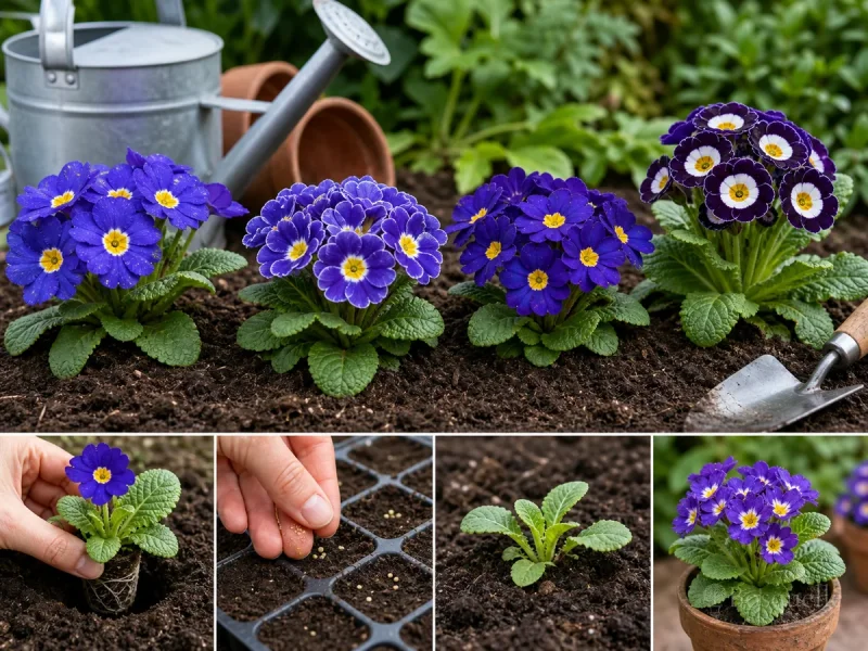 Planting Primroses — for Allioni's Primrose