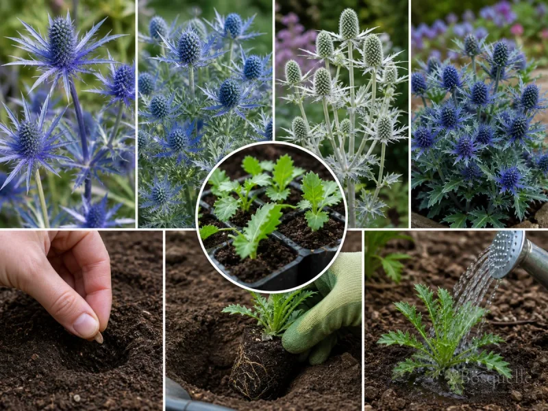 Planting Sea Holly — for Alpine Sea Holly