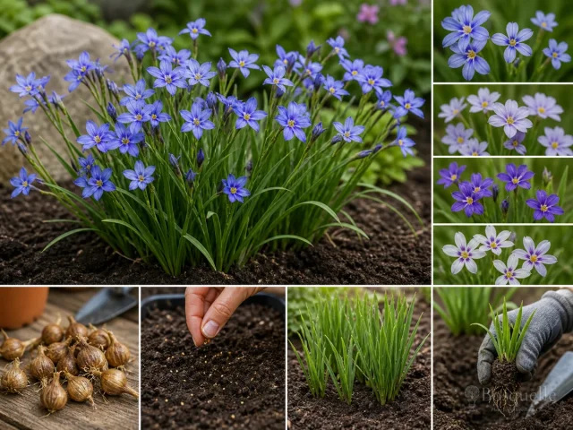 Planting Sisyrinchium — for Golden Blue-Eyed Grass