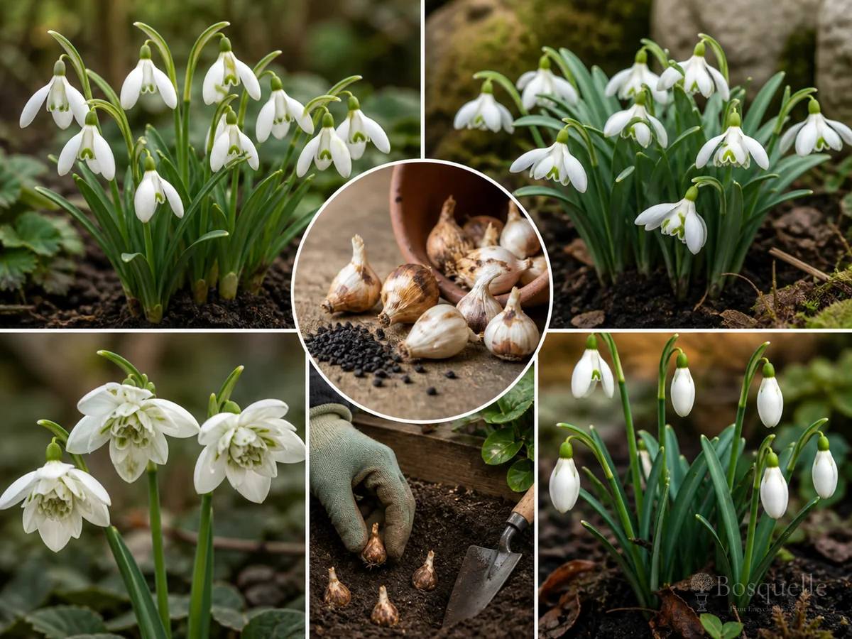 Planting Snowdrops guide illustration
