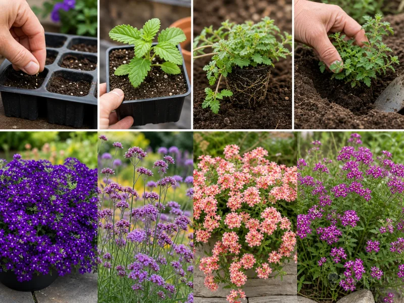 Planting Verbena — for Trailing Verbena 'Lanai Peach'