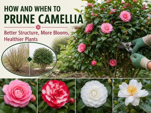 Pruning Camellias — for Camellia 'Bonanza'