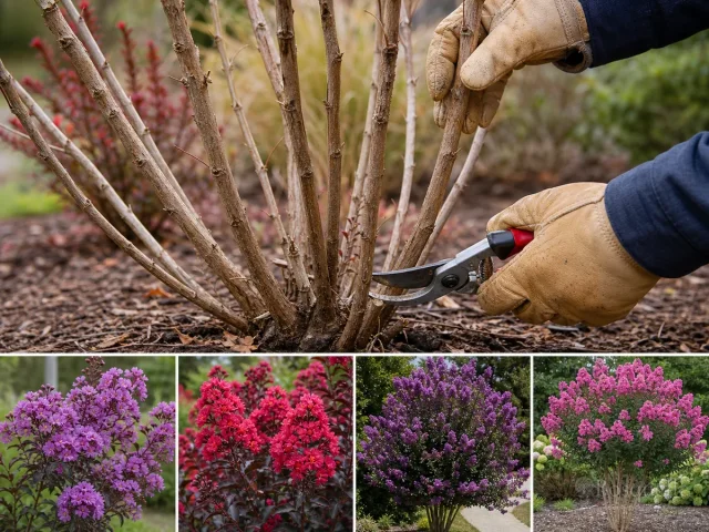 Pruning Crape Myrtle — for Plum Magic Lagerstroemia
