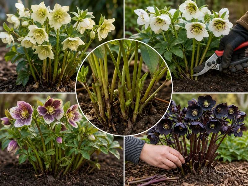 Pruning Hellebores — for Wedding Crasher Hellebore