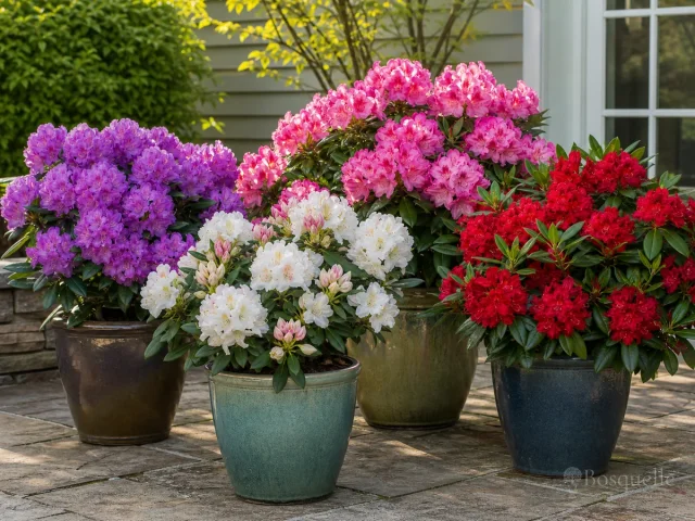 Rhododendrons in Containers — for Catawba Rosebay
