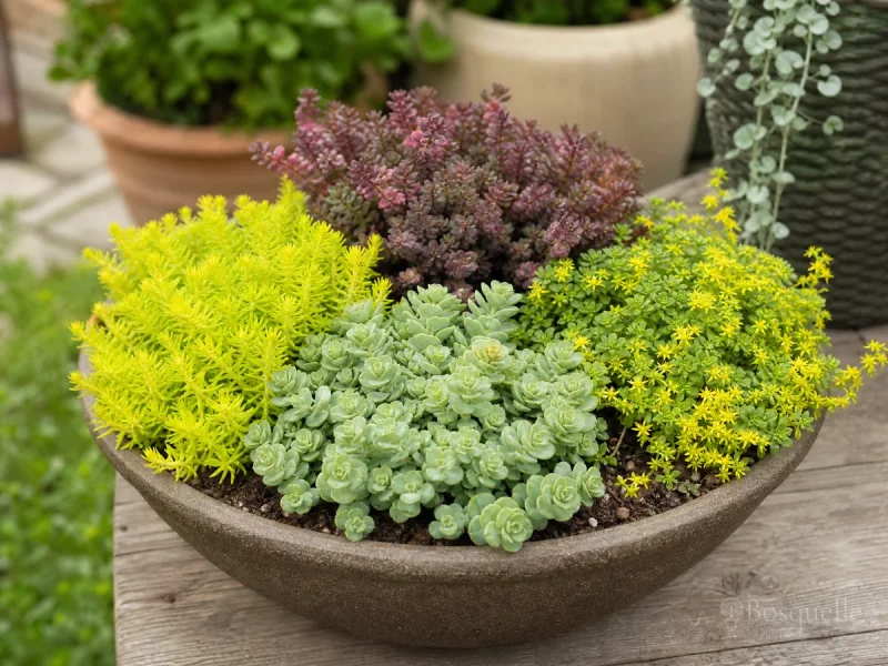 Sedum in Containers — for Biting Stonecrop