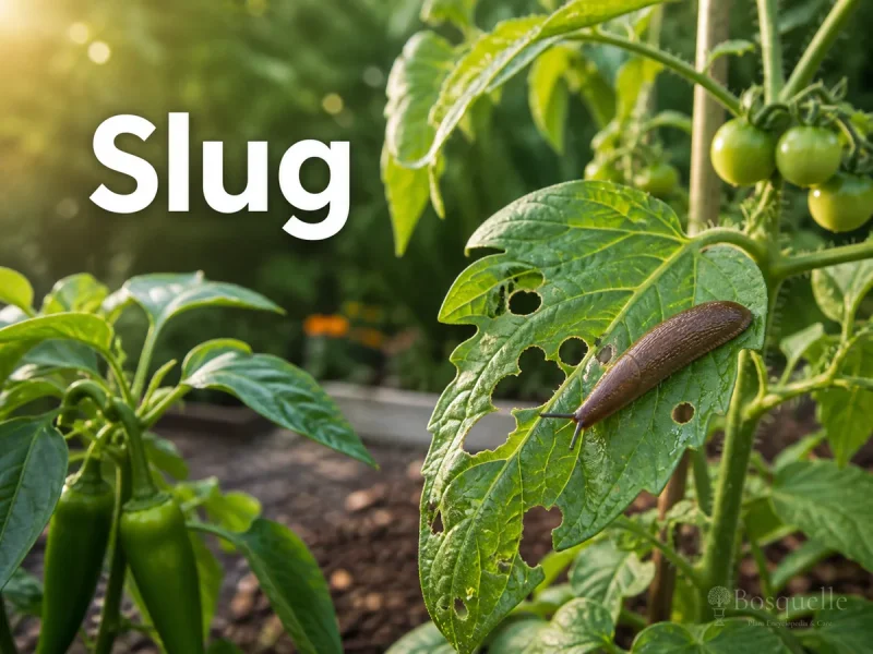 Slug pest illustration