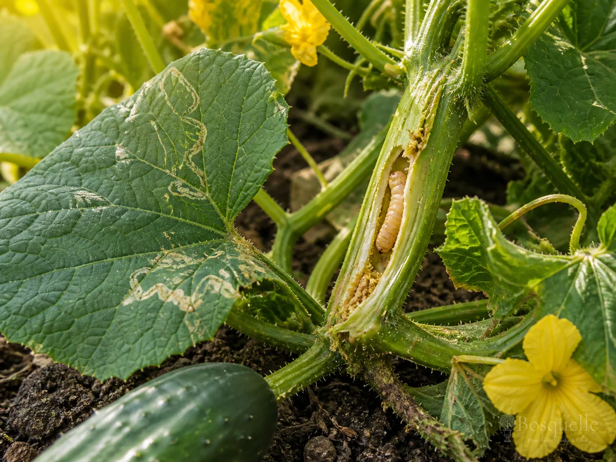 Squash Vine Borer pest illustration