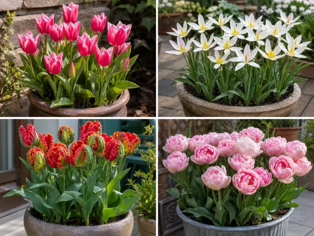Tulips in Containers — for Tulip 'Gander's Rhapsody'