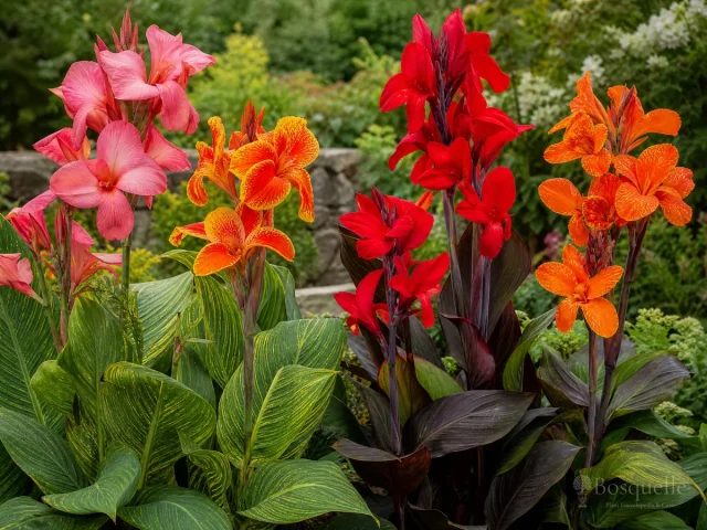 Types of Canna Lilies — for Indian Shot 'Purpurea'