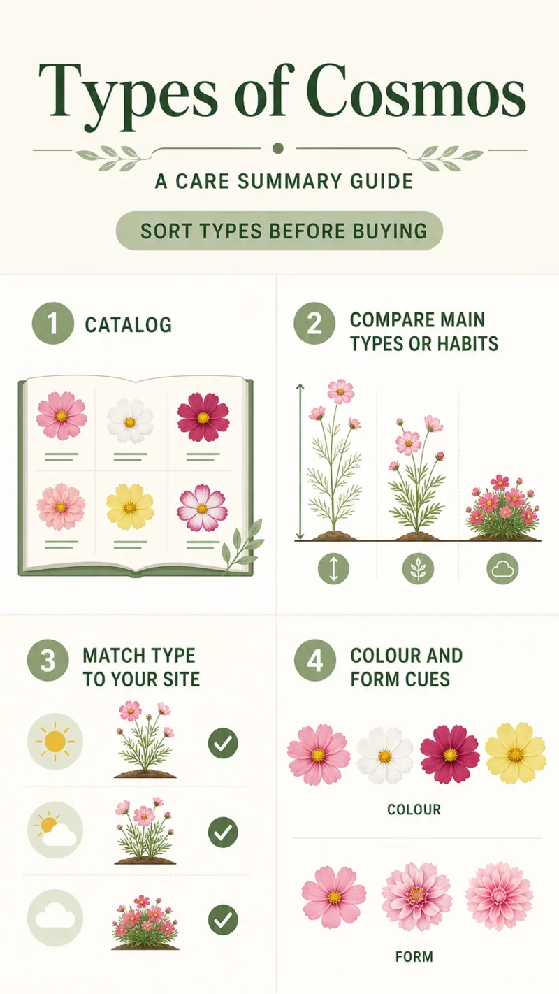 Types of Cosmos care summary diagram