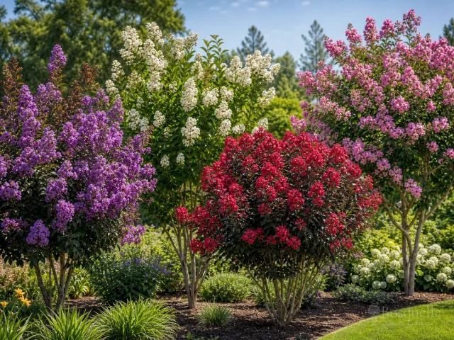 Types of Crape Myrtle — for Plum Magic Lagerstroemia