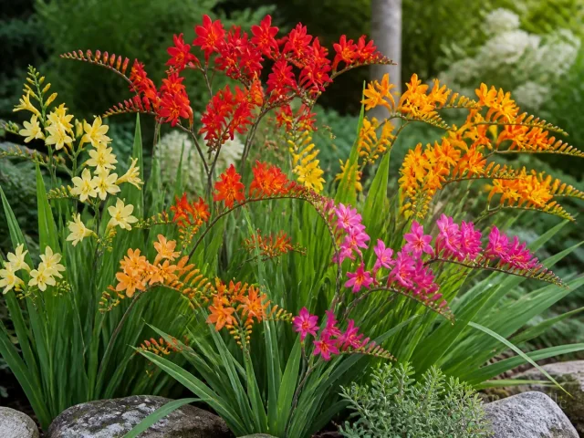 Types Of Crocosmia — for Montbretia 'Limpopo'