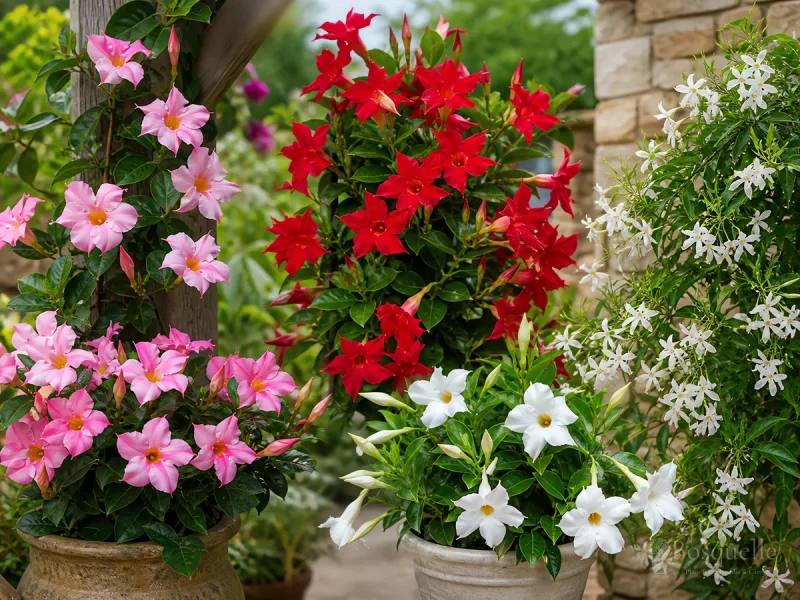 Types of Mandevilla — for Mandevilla × amoena 'Alice du Pont'