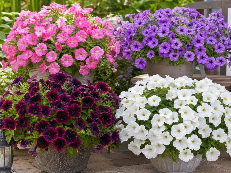 Types of Petunias — for Tidal Wave Silver Petunia