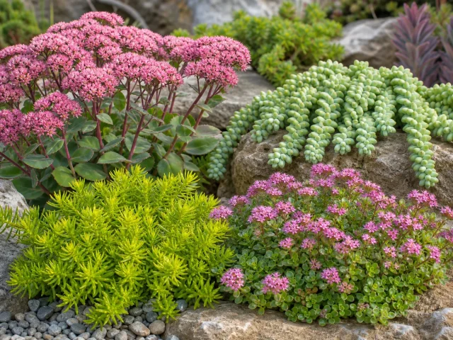Types of Sedum — for Poplar-Leaved Stonecrop