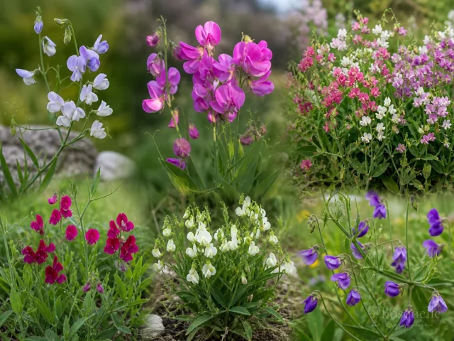 Types of Sweet Peas – Climber, Bush, or Perennial guide illustration
