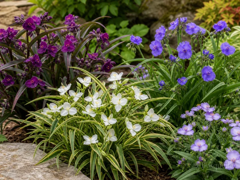 Types of Tradescantia — for Spider Lily 'Concord Grape'