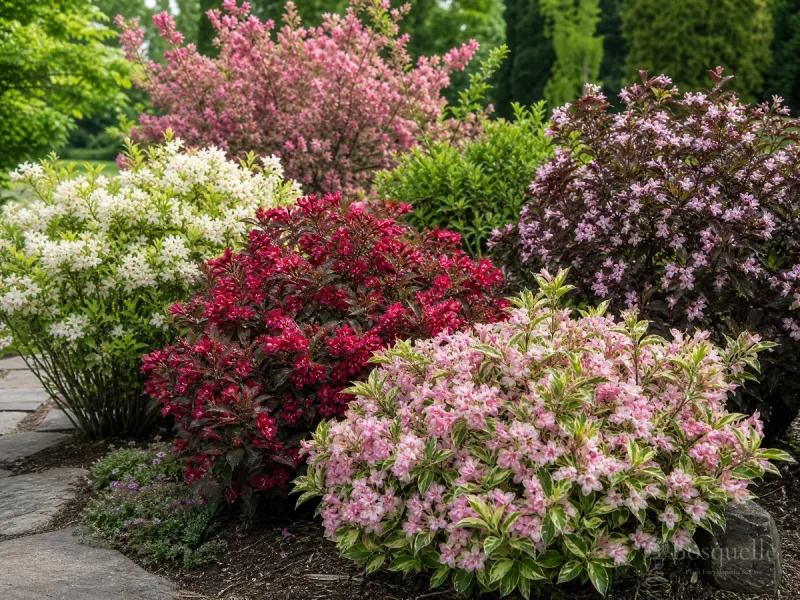 Types of Weigela by Habit guide illustration