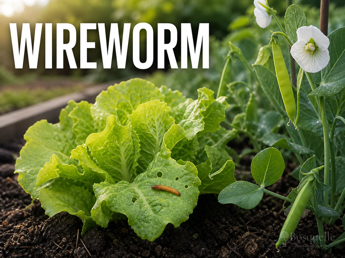Wireworm pest illustration
