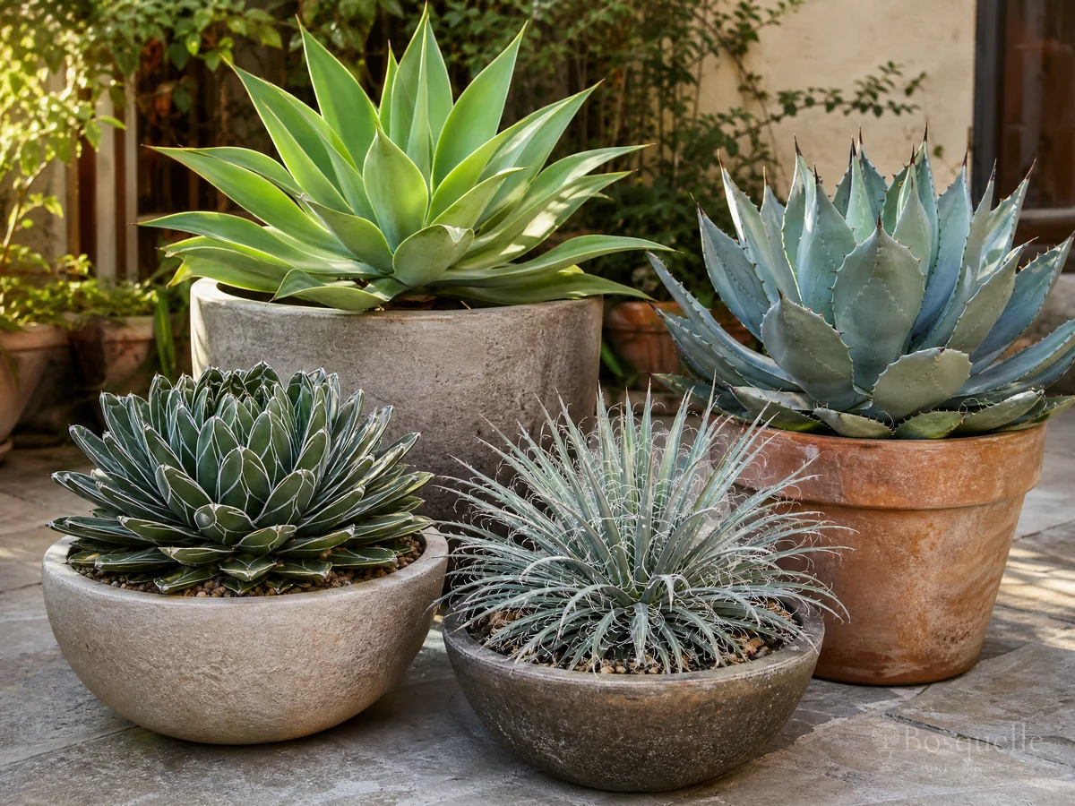 Agave in Pots guide illustration