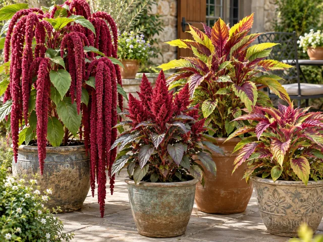 Grow Amaranth in Pots – Compact, Draining Pot guide illustration