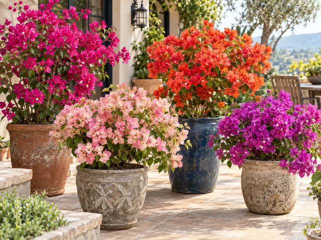 Bougainvillea in Pots — for California Gold' Bougainvillea