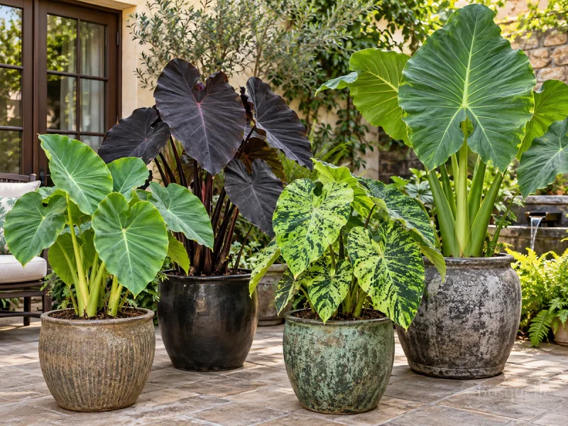 Colocasia in Pots — for Thailand Giant Elephant Ear